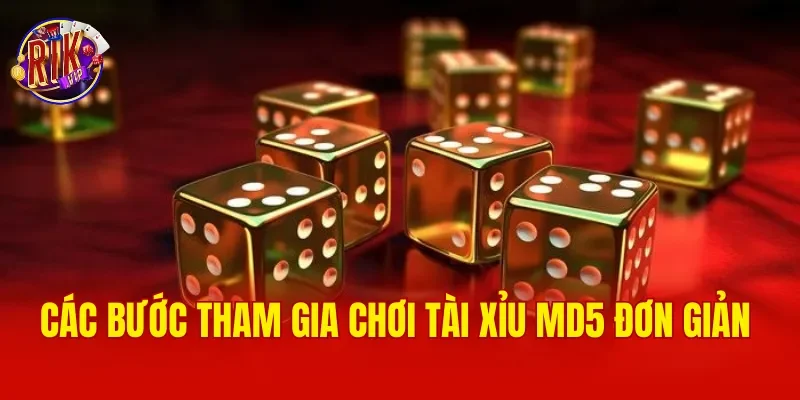 Các bước tham gia chơi Tài xỉu MD5 đơn giản