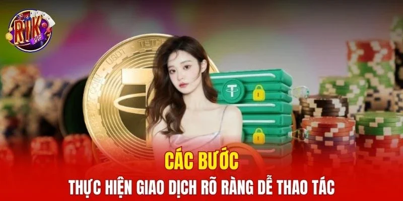 Các bước thực hiện giao dịch rõ ràng dễ thao tác